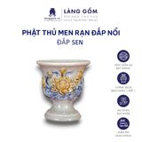  Ly đựng quả phật thủ men rạn 
