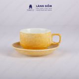  Cốc gốm sứ kiểu Cappuccino dung tích 150ml uống trà, cà phê, nước ,vân đá nhiều màu 