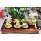  Bộ ấm chén gốm sứ Bát Tràng họa tiết vẽ tay kiểu Gốc cây - Dung tích 340 - 620ml 