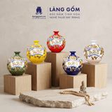  Bình Hút Lộc Tam Phúc Tụ Tài Đắp Nổi 3D Gốm Sứ Bát Tràng – Phúc Lộc Thọ, Quà Tặng Phong Thủy Cao Cấp 