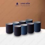  Cốc uống nước men mát hình trụ cao 250ml 