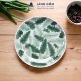  Đĩa gốm sứ vẽ lá đựng salad, thức ăn, bánh kẹo 
