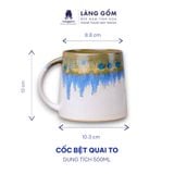  Cốc bệt quai to men hoả biến dung tích 500ml 