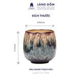  Cốc uống trà dáng khum men hoả biến dung tich 170ml 