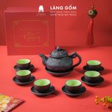  Bộ ấm chén đất nung kèm khay hoặc đĩa lót 