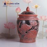  Hũ đựng gạo Liên Ngư Phú Quý 