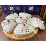  Bộ hũ mứt mặt trời 6 món kèm khay gỗ 