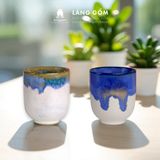  Cốc trà xanh không quai men hỏa biến dung tích 180ml 