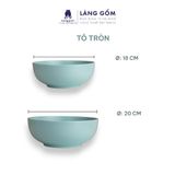  Bộ bàn ăn men matte - Màu xanh ngọc 