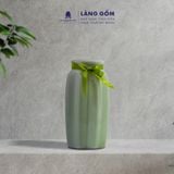  Bình hoa men ngọc hình bát giác 