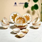  Bộ bàn ăn hoả biến 14 món - Màu thạch nhũ 