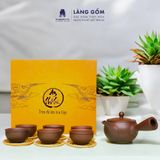  Ấm đất mộc nguyên khoáng cao cấp Tay Ngang (Hướng Tâm) 