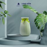  Bình hoa men ngọc dáng giỏ cua bé 