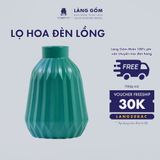  Bình hoa men mát dáng đèn lồng màu pastel (TH) 