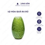  Bình hoa men chảy dáng quả đu đủ 