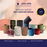  Cốc giả nặn nhám có quai, dung tích 350ml 