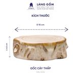  Đế gốc cây lót ấm trà men hỏa biến 