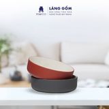  Bát tô gốm sứ men mờ thố nhỏ lòng trắng, phong cách Châu Âu, dáng basic 