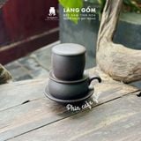  Phin pha cafe tử sa kèm cốc quai móc, dùng để pha cà phê 