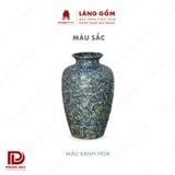  Bình hoa men hỏa biến dáng vò nổi 