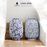  Lọ hoa men lam họa tiết vẽ tay (TH) 