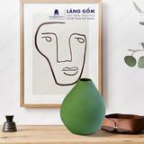  Bình hoa men mát dáng miệng túm 