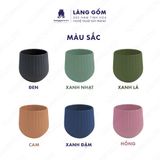  Cốc dáng khum nhiều màu, men mát phong cách Châu Âu, dung tích 330ml 