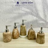  Bình đựng xà phòng sữa tắm dầu gội màu vân đá 
