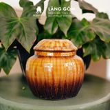  Hũ đựng trà men hoả biến 