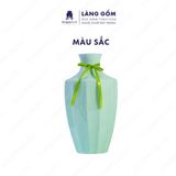  Bình hoa men ngọc dáng chây khía 