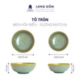  Bộ bàn ăn gia đình men hỏa biến - Màu hoa sương matcha 