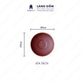  Bộ ấm chén dáng chuôi ganh khắc họa tiết hoa ban 