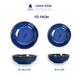 Bộ bàn ăn men hỏa biến - Màu xanh sapphire 