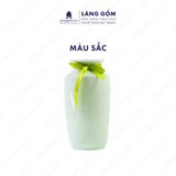  Bình hoa men ngọc dáng phích cổ loe 