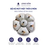  Bộ hũ mứt mặt trời 6 món kèm khay gỗ 