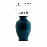  Bình hoa men ngọc lục bảo dáng chân đèn bé 
