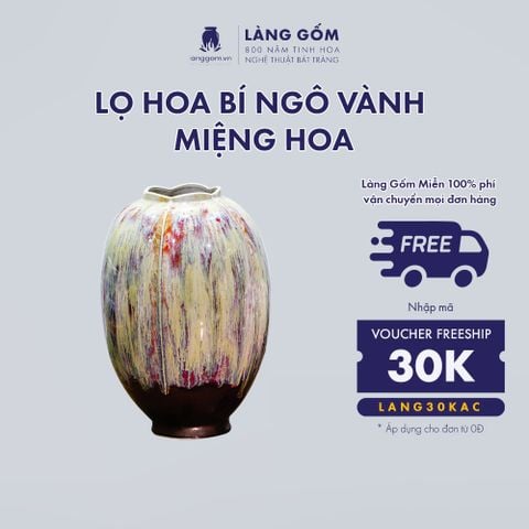 lọ hoa men chảy