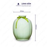 BBình hoa men ngọc dáng quả dưa bé 