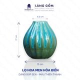  Bình hoa men hỏa biến dáng búp sen 