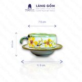  Phin pha cafe gốm sứ Bát Tràng vẽ tay, nhiều họa tiết, màu sắc 
