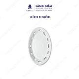  Bếp cồn sứ trắng hình cá đun nóng thức ăn bằng cồn nến 