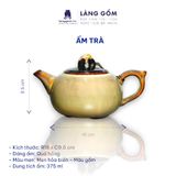  Bộ ấm chén men hỏa biến dáng Quả hồng 