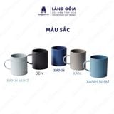  Cốc sứ có quai kiểu Mohem men mờ dáng basic dung tích 380ml 