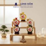  Bình Hút Lộc Tam Phúc Tụ Tài Đắp Nổi 3D Gốm Sứ Bát Tràng – Phúc Lộc Thọ, Quà Tặng Phong Thủy Cao Cấp 