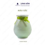  Bình hoa men ngọc dáng lọ bầu 