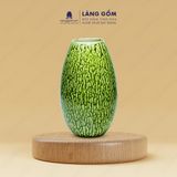  Bình hoa men chảy dáng quả đu đủ 