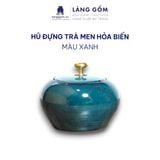  Hũ đựng trà men hỏa biến 