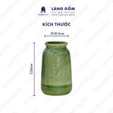  Bình hoa men hỏa biến dáng trụ 