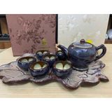  Bộ ấm chén men hỏa biến dáng ly 