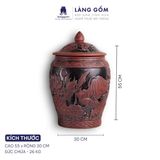  Hũ đựng gạo Liên Ngư Phú Quý 